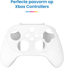 YONO Grip Skin geschikt voor Xbox Controller - Siliconen Hoesje - Case met Thumbnails voor Trigger Joystick - Wit