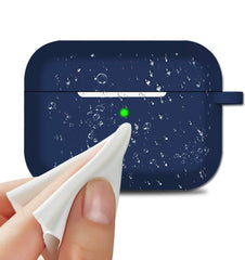 YONO Siliconen Hoesje geschikt voor Apple Airpods Pro 1 / 2 - Met Clip – Donkerblauw