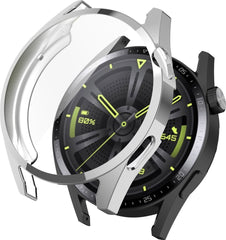 YONO Bumper geschikt voor Huawei Watch GT 3 - 46mm - Full Cover Soft Case - Hoesje - Zilver
