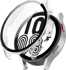 YONO Case geschikt voor Galaxy Watch 4 40mm - Screen Protector Hoesje - Full Cover Bumper - Transparant