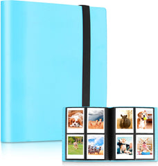 YONO Fotoalbum 160 voor Instant Camera Fotopapier - Fotoboek Geschikt voor Fujifilm Instax Mini 12 / 11 / 9 / 8 / 7s / 25 / 90 / Link / SP-2 / Liplay - Film Polaroid - Kodak - Square en Meer - Blauw