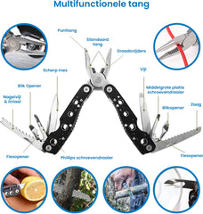 YONO Survival Kit Outdoor - Armband - Zakmes - Zaklamp - Vuurstarter - Kompas - Nooddeken en meer - XL Set