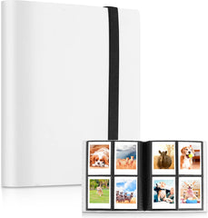 YONO Fotoalbum 160 voor Instant Camera Fotopapier - Fotoboek Geschikt voor Fujifilm Instax Mini 12 / 11 / 9 / 8 / 7s / 25 / 90 / Link / SP-2 / Liplay - Film Polaroid - Kodak - Square en Meer - Wit