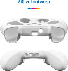 YONO Grip Skin geschikt voor Xbox Controller - Siliconen Hoesje - Case met Thumbnails voor Trigger Joystick - Wit