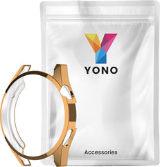 YONO Bumper geschikt voor Huawei Watch GT 3 - 42mm - Full Cover Soft Case - Hoesje - Rose Gold