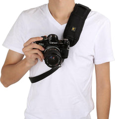 Camerariem voor DSLR Camera Strap – Schouderriem Quick Strap – Geschikt voor oa Nikon, Sony, Canon – Zwart