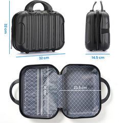YONO Beautycase Koffer - Luxe Make-up Tas - Handbagage Hard Shell - Zwart