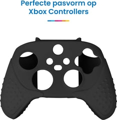 YONO Grip Skin geschikt voor Xbox Controller - Siliconen Hoesje - Case met Thumbnails voor Trigger Joystick - Zwart