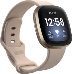 YONO Bandje geschikt voor Fitbit Versa 4 / 3 / Sense – Siliconen – Lichtroze – Large