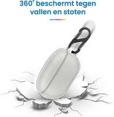 YONO Soft Case geschikt voor Sony WF-1000XM5 - Hoesje met Clip - Transparant