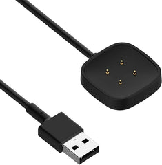 YONO Oplaadkabel geschikt voor Fitbit Versa 3 / 4 / Sense - USB Oplader - Zwart