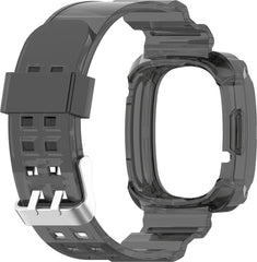 YONO Bandje geschikt voor Fitbit Versa 4 / 3 / Sense - Lucent - Zwart