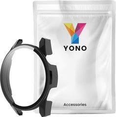 YONO Case geschikt voor Huawei Watch GT 3 - 42mm - Screen Protector Hoesje - Full Cover Bumper - Zwart