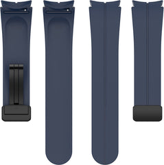 YONO Luxe Siliconen Sport Bandje 20mm geschikt voor Samsung Galaxy Watch 7 / 6 / 5 / 4 (40/43/44/47 mm) - Donkerblauw