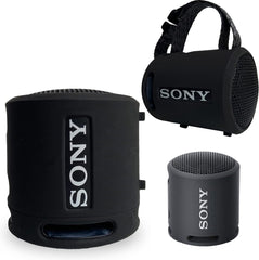 YONO Soft Case geschikt voor Sony SRS-XB100 / SRS-XB13 - Siliconen Hoesje - Zwart