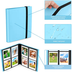 YONO Fotoalbum 160 voor Instant Camera Fotopapier - Fotoboek Geschikt voor Fujifilm Instax Mini 12 / 11 / 9 / 8 / 7s / 25 / 90 / Link / SP-2 / Liplay - Film Polaroid - Kodak - Square en Meer - Blauw
