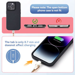 YONO Telefoonkoord Universeel - Nylon Telefoon Ketting Verstelbaar - Robijnrood