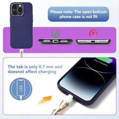 YONO Telefoonkoord Universeel - Nylon Telefoon Ketting Verstelbaar - Irispaars