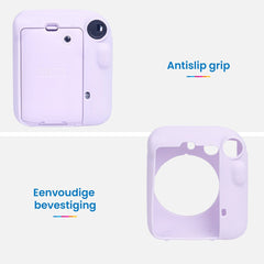 YONO Siliconen Hoesje geschikt voor Fujifilm Instax Mini 12 - Skin Case - Lila Paars