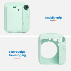 YONO Siliconen Hoesje geschikt voor Fujifilm Instax Mini 12 - Skin Case - Mint Groen