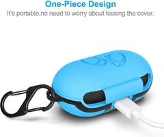 YONO Hoesje geschikt voor Samsung Galaxy Buds / Plus – Case – Silica Gel – Blauw