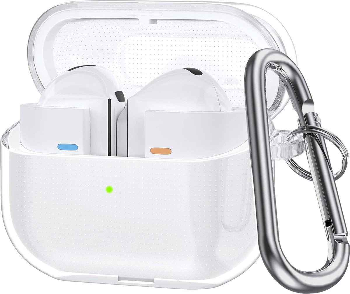 YONO Soft Case geschikt voor Samsung Galaxy Buds 3 / 3 Pro - Siliconen Hoesje - Transparant