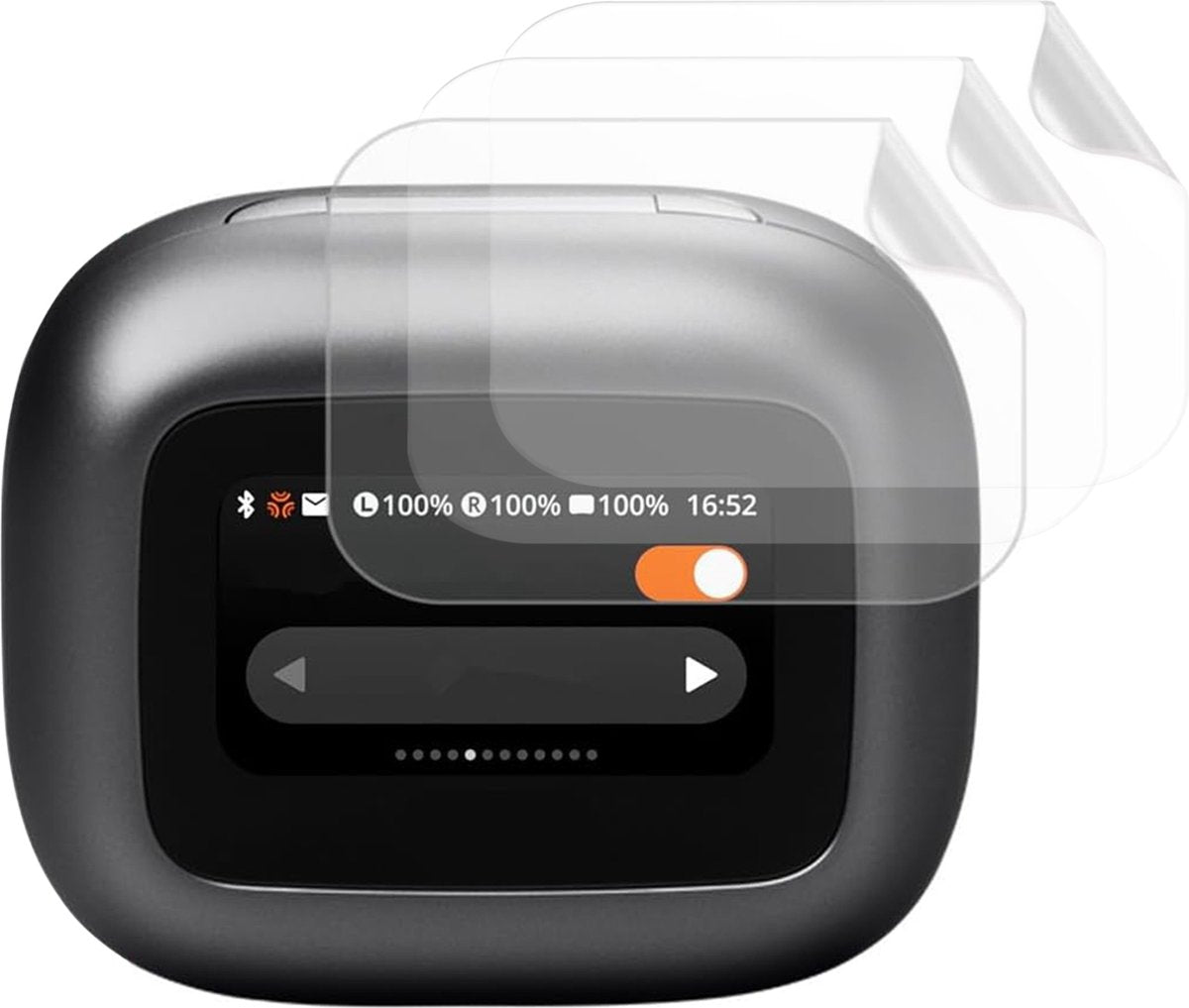 YONO Screen Protector geschikt voor JBL Live Beam 3 / Buds 3 / Flex 3 - Scherm Bescherming - 3-Pack