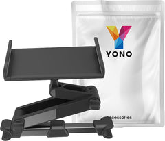 YONO Tablet Houder Auto met Uitklapbare Nek Universeel - Hoofdsteun - Geschikt voor Tablet, Telefoon en Game Console - Zwart Uitklapbaar