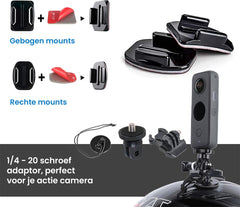 YONO Mounts Set geschikt voor GoPro - Grab Bag Accessoires en Adapters - 20in1