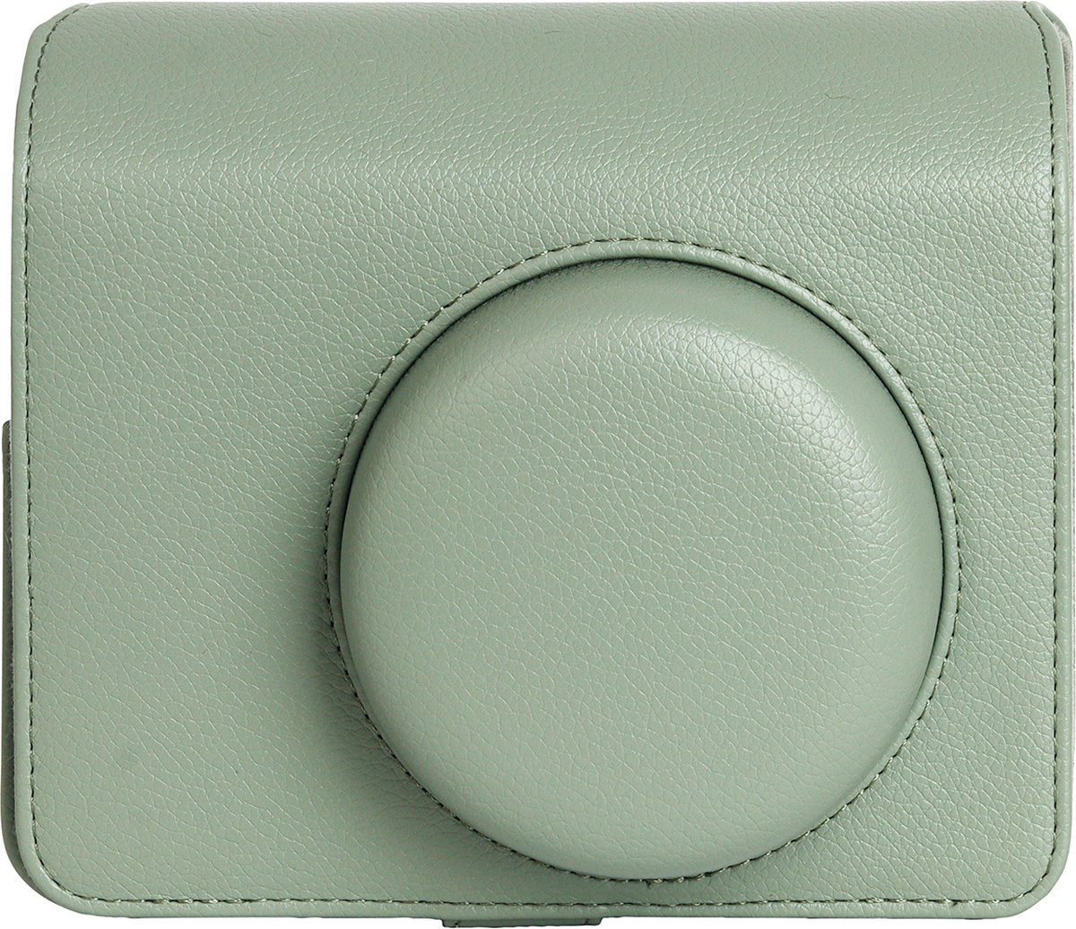 YONO Case geschikt voor Fujifilm Instax Wide 400 - Bescherm Hoes met Draagriem - Salie Groen