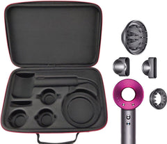 YONO Tas geschikt voor Dyson Supersonic Föhn - Travel Hard Case Bescherm Hoes - Opberghoes voor Haarddroger - Koffer - Zwart