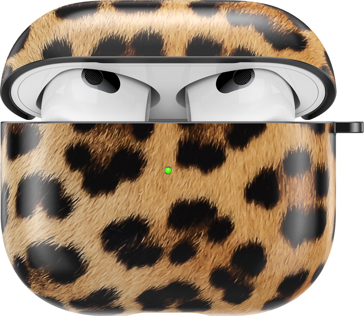 YONO Special Design Hoesje geschikt voor Apple Airpods 3 - Hard Case met Clip - Tijgerprint