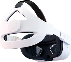 YONO Elite Strap met VR Cover geschikt voor Oculus Quest 2 - Verstelbare Comfortabele Strap met Hoofdkussen Meta Quest 2 - 3D Bril Accessoires - Wit
