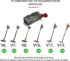 YONO Trigger Aan/Uit Knop geschikt voor Dyson V15 / V11 / V10 / V8 / V7 / V6 - Schakelaar Vergrendeling - Handige Accessoires en Onderdelen voor Steelstofzuiger - Handgreep Clip