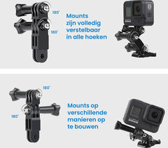 YONO Mounts Set geschikt voor GoPro - Grab Bag Accessoires en Adapters - 20in1
