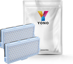 YONO HEPA Filter Set geschikt voor Miele Classic Compact C1 Complete / C2 / C3 - Vervangbare Stofzuigerfilter - Stofzuiger Onderdelen - 2 Stuks