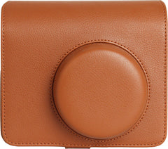 YONO Case geschikt voor Fujifilm Instax Wide 400 - Bescherm Hoes met Draagriem - Bruin