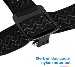 YONO Head Strap Mount - Verstelbare Hoofdband geschikt voor GoPro en Action Camera - Zwart