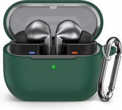 YONO Soft Case geschikt voor Samsung Galaxy Buds 3 / 3 Pro - Siliconen Hoesje - Donkergroen