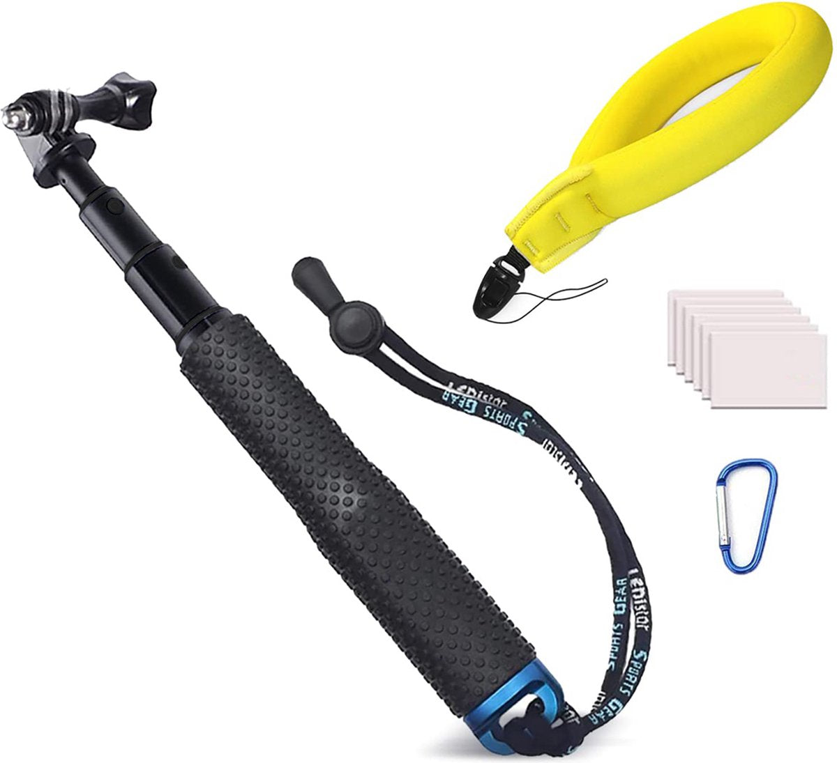 YONO Stick en Camera Float Accessoires Set geschikt voor GoPro - inclusief Anti Fog Inserts - 9in1