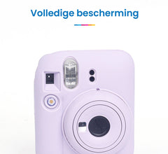 YONO Siliconen Hoesje geschikt voor Fujifilm Instax Mini 12 - Skin Case - Lila Paars