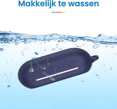 YONO Soft Case geschikt voor Sony WF-C700N - Hoesje met Clip - Blauw