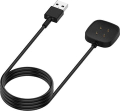 YONO Oplaadkabel geschikt voor Fitbit Versa 3 / 4 / Sense - USB Oplader - Zwart