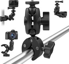 YONO Buisklem geschikt voor GoPro en Action Camera - Roll Bar Mount - Super Clamp - Zwart