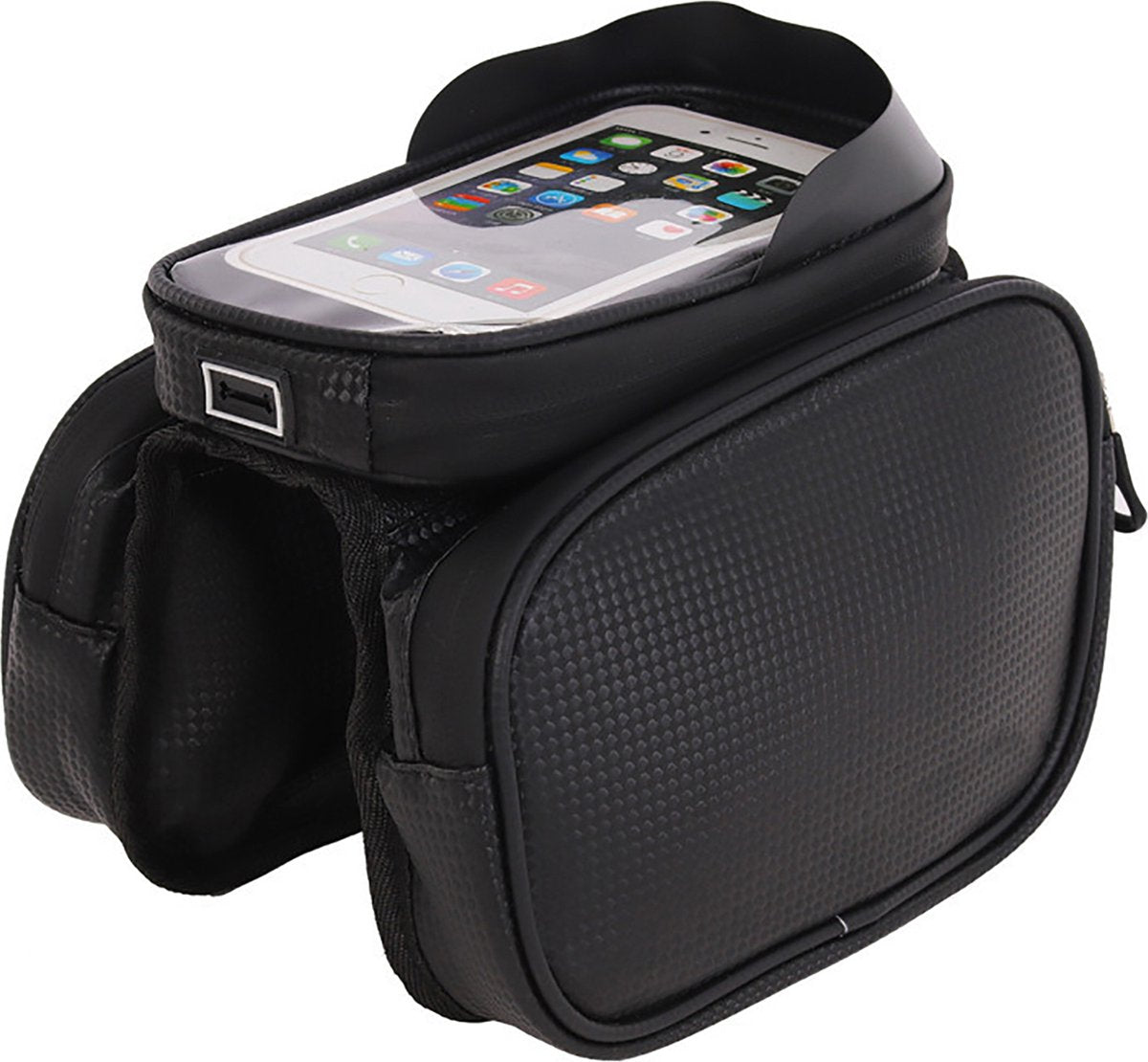 YONO Frame Tas Fiets met Waterdichte Telefoonhouder - Zwart