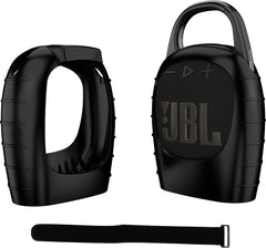 YONO Premium Case geschikt voor JBL Clip 5 - Siliconen Hoesje - Zwart