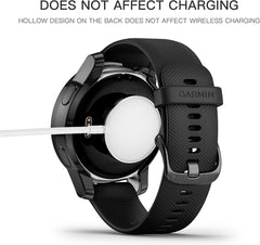 YONO Full Cover Bumper geschikt voor Garmin Venu 2 / Vivoactive 4 - Siliconen Case Screen Protector Hoesje - Zilver