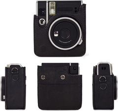 YONO Case geschikt voor Fujifilm Instax Mini 40 - Hoes met Draagriem - Cameratas - Zwart