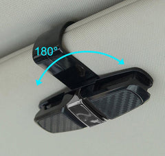 YONO Zonnebrilhouder Auto - Brilhouder Organizer - Clip voor Zonneklep - Zwart