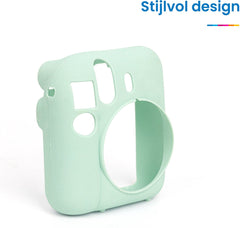 YONO Siliconen Hoesje geschikt voor Fujifilm Instax Mini 12 - Skin Case - Mint Groen
